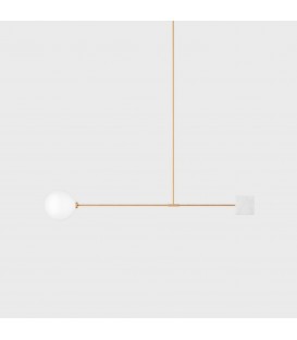 Потолочный светильник Wishnya Suprematic Libra Quad с корпусом из латуни и белого мрамора