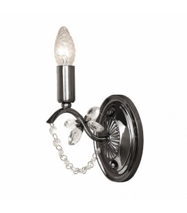 Настенный светильник (бра) Silver Light Antoinette 726.49.1, чёрный жемуг — Купить по низкой цене в интернет-магазине