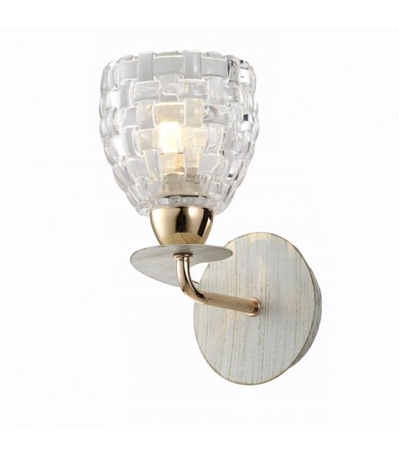 Настенный светильник (бра) Silver Light Demetra 705.41.1, белая патина/золото — Купить по низкой цене в интернет-магазине
