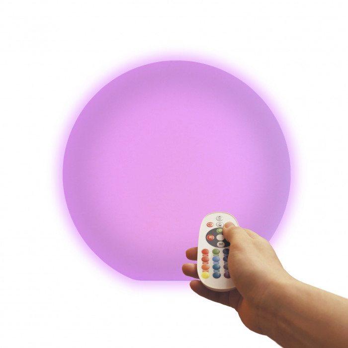 Напольный светильник шар 30 см Moonball F30 многоцветный RGB