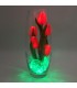 Ночник "Светодиодные цветы" LED Grace, 5 красных тюльпанов с зелёной подсветкой — Купить по низкой цене в интернет-магазине