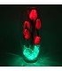 Светильник-цветы LED Grace (5 красных тюльпанов с зелёной подсветкой)