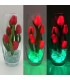 Светильник-цветы LED Grace (5 красных тюльпанов с зелёной подсветкой)