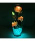 Светильник-цветы LED Harmony (5 красно-жёлтых роз с сине-зелёной подсветкой)
