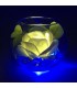 Светильник-цветок LED Secret (белая роза с синей подсветкой)