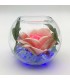 Светильник-цветок LED Secret (розовая роза с синей подсветкой)