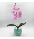 Светильник-цветы LED Provocation (5 малиновых орхидей с синей подсветкой)