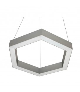 Подвесной линейный светильник Orled Line Hexagon 40 из LED профиля 40 Вт.