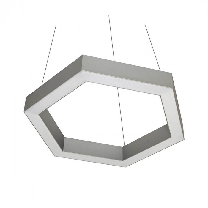 Подвесной линейный светильник Orled Line Hexagon 65 из LED профиля 65 Вт.