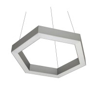 Подвесной линейный светильник Orled Line Hexagon 180 из LED профиля 180 Вт.