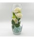 Светильник-цветы LED Harmony (5 белых роз с зелёной подсветкой)