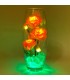Светильник-цветы LED Harmony (5 жёлтых роз с зелёной подсветкой)