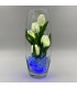 Ночник "Светодиодные цветы" LED Grace, 5 белых тюльпанов с синей подсветкой — Купить по низкой цене в интернет-магазине