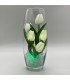 Светильник-цветы LED Grace (5 белых тюльпанов с зелёной подсветкой)