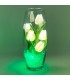 Ночник "Светодиодные цветы" LED Grace, 5 белых тюльпанов с зелёной подсветкой — Купить по низкой цене в интернет-магазине