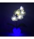 Светильник-цветы LED Provocation (5 белых орхидей с синей подсветкой)