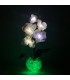 Светильник-цветы LED Provocation (5 белых орхидей с зелёной подсветкой)