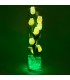 Светильник-цветы LED Spirit (9 белых тюльпанов с зелёной подсветкой)