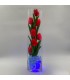 Ночник "Светодиодные цветы" LED Spirit, 9 красных тюльпанов с синей подсветкой — Купить по низкой цене в интернет-магазине