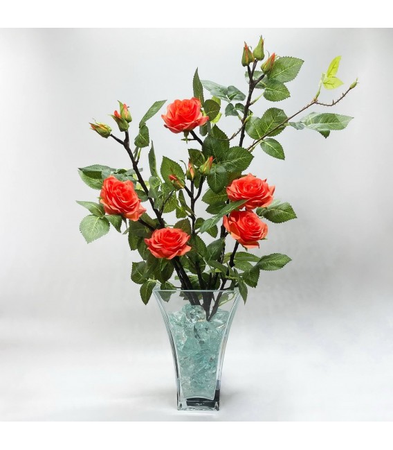 Ночник "Светодиодные цветы" LED Dream, красные розы с зелёной подсветкой — Купить по низкой цене в интернет-магазине