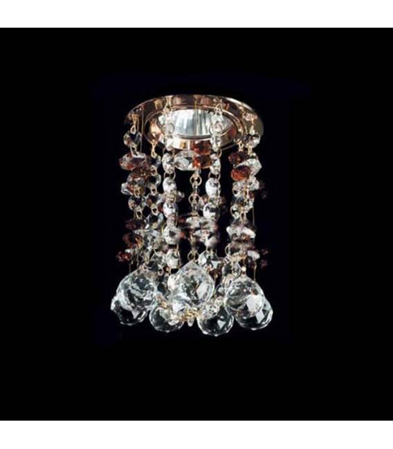 Точечный светильник с хрусталём Totci 626-21-G золото
