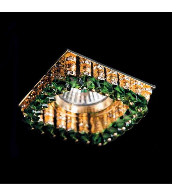 Точечный светильник Totci 643-61-Cr, цвет хром, с хрусталём Asfour — Купить по низкой цене в интернет-магазине