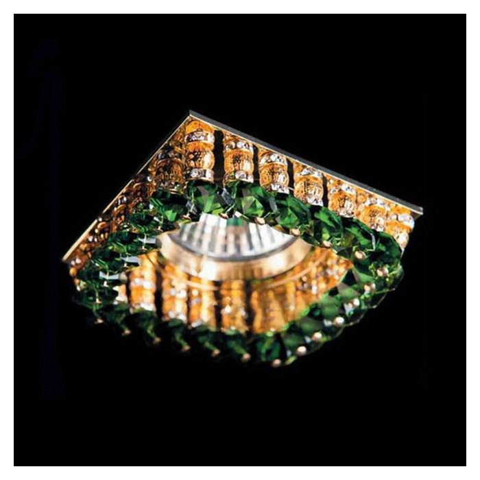 Точечный светильник с хрусталём Totci 643-61-G золото