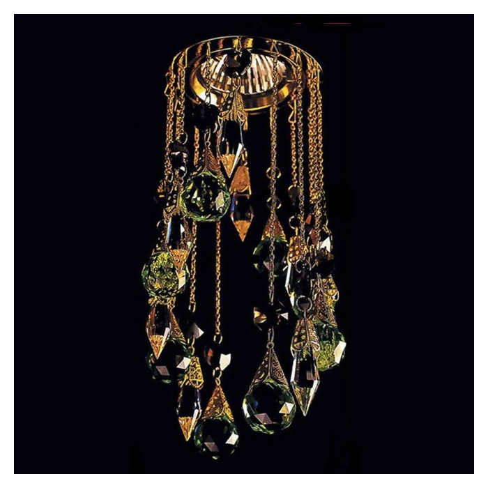 Точечный светильник Totci Princess 41270-G, цвет золото, с хрусталём Asfour — Купить по низкой цене в интернет-магазине