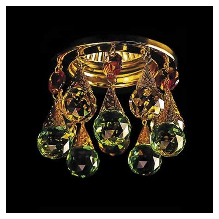 Точечный светильник Totci 41020-G, цвет золото, с хрусталём Asfour — Купить по низкой цене в интернет-магазине