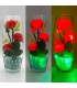 Светильник-цветы LED Harmony (5 красных роз с зелёной подсветкой)