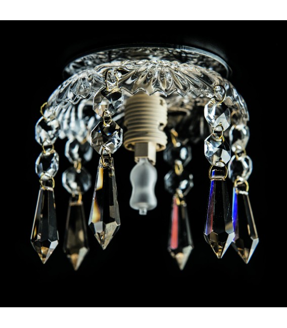 Встраиваемый точечный светильник с хрусталём Totci Princess 101-0315-Cr хром