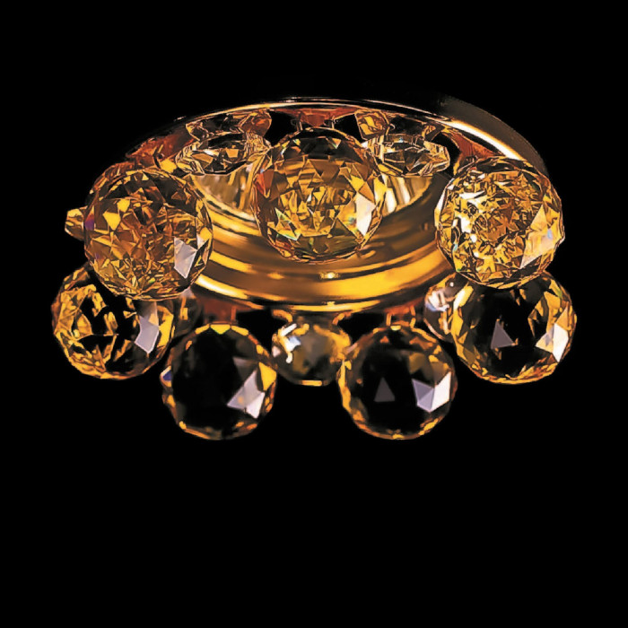 Точечный светильник Totci 31008-G, цвет золото, с хрусталём Asfour — Купить по низкой цене в интернет-магазине