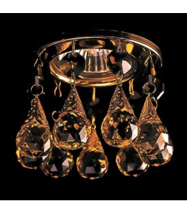 Точечный светильник с хрусталём Totci 41010-G золото