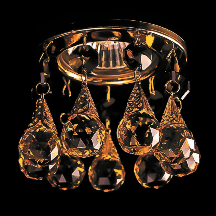 Точечный светильник с хрусталём Totci 41010-G золото