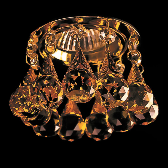 Точечный светильник с хрусталём Totci 41048-G золото