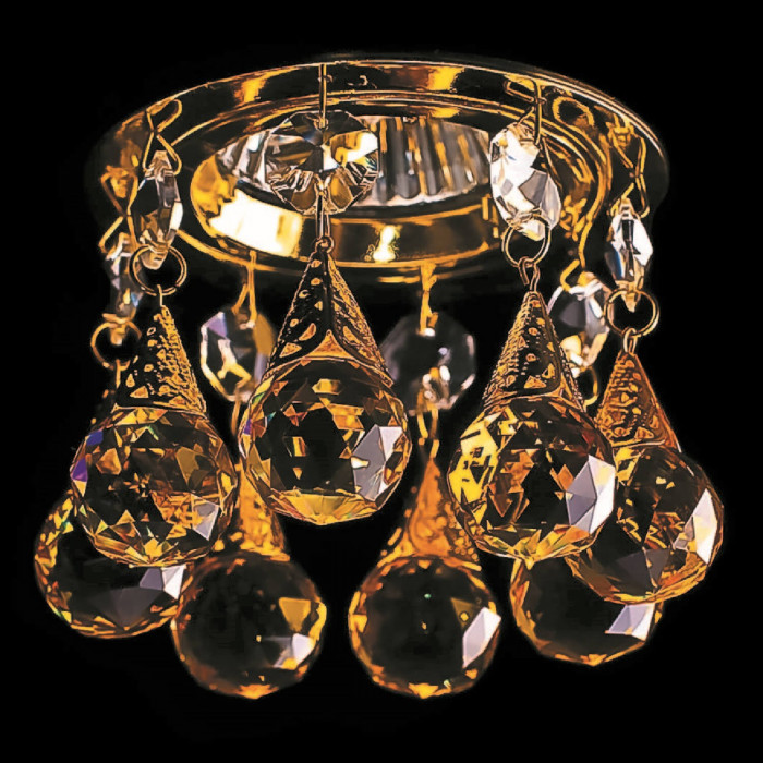Точечный светильник Totci 41088-G, цвет золото, с хрусталём Asfour — Купить по низкой цене в интернет-магазине