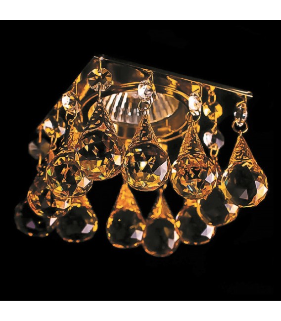 Точечный светильник с хрусталём Totci 41108-G золото
