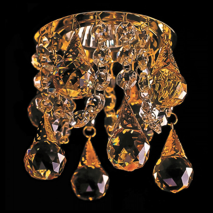 Точечный светильник Totci 41118-G, цвет золото, с хрусталём Asfour — Купить по низкой цене в интернет-магазине