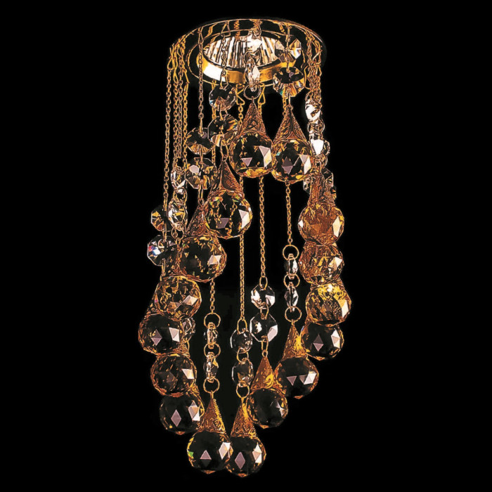 Точечный светильник с хрусталём Totci Princess 41248-G золото
