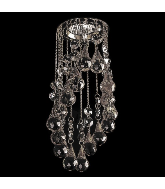 Точечный светильник Totci Princess 41248-Cr, цвет хром, с хрусталём Asfour — Купить по низкой цене в интернет-магазине