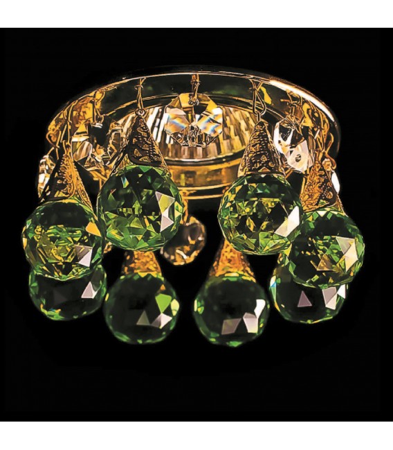 Точечный светильник Totci 41129-G, цвет золото, с хрусталём Asfour — Купить по низкой цене в интернет-магазине