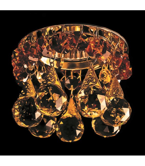 Точечный светильник Totci 41160-G, цвет золото, с хрусталём Asfour — Купить по низкой цене в интернет-магазине